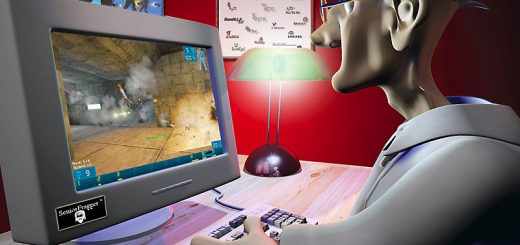 Seniorfragger bei der Arbeit
