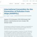MARPOL - International Convention for the Prevention of Pollution from Ships (MARPOL)    